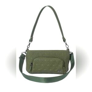🤌🤌Lug Flyer Matte Luxe VL Olive Crossbody Belt Bag RFID Vegan Leather NWT